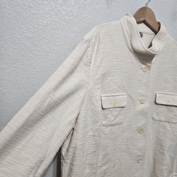J Jill Elegant Cream Jacket Size 4X - Picture 7 of 10
